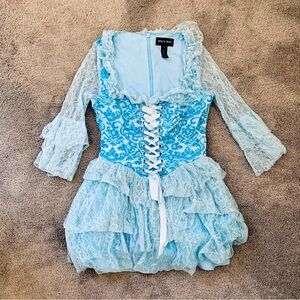 Dolls Kill Trickz N’ Treatz Blue They'll Eat Cake Marie Antoinette Costume dress